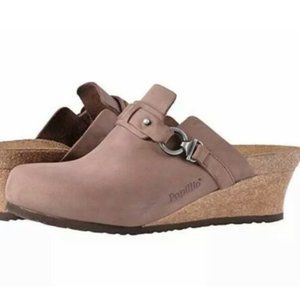Brikenstock Papillio Dana Mauve Wedge Clogs